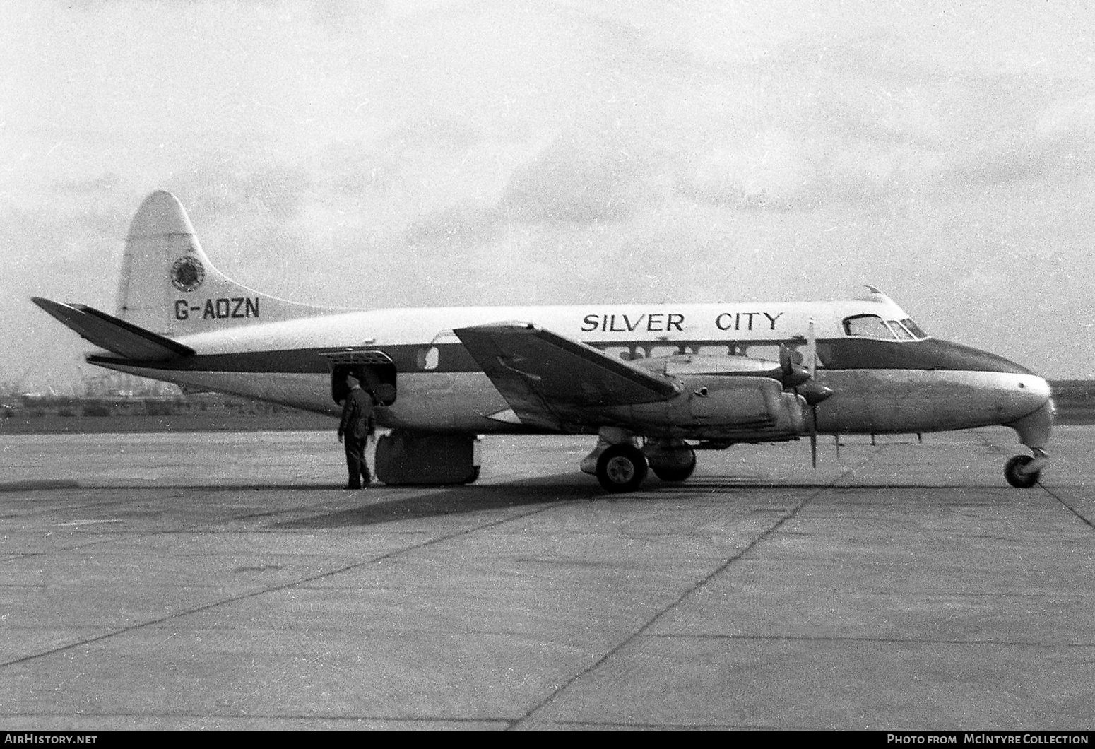 Aircraft Photo of G-AOZN | De Havilland D.H. 114 Heron 1B | Silver City Airways | AirHistory.net #388089