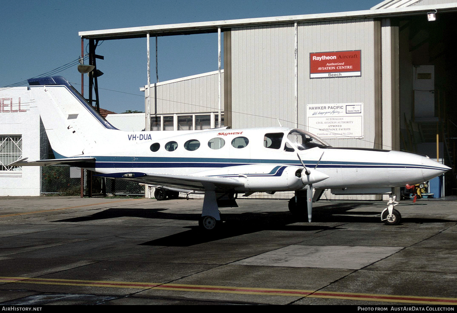 Aircraft Photo of VH-DUA | Cessna 414A Chancellor | Skywest Airlines | AirHistory.net #388097