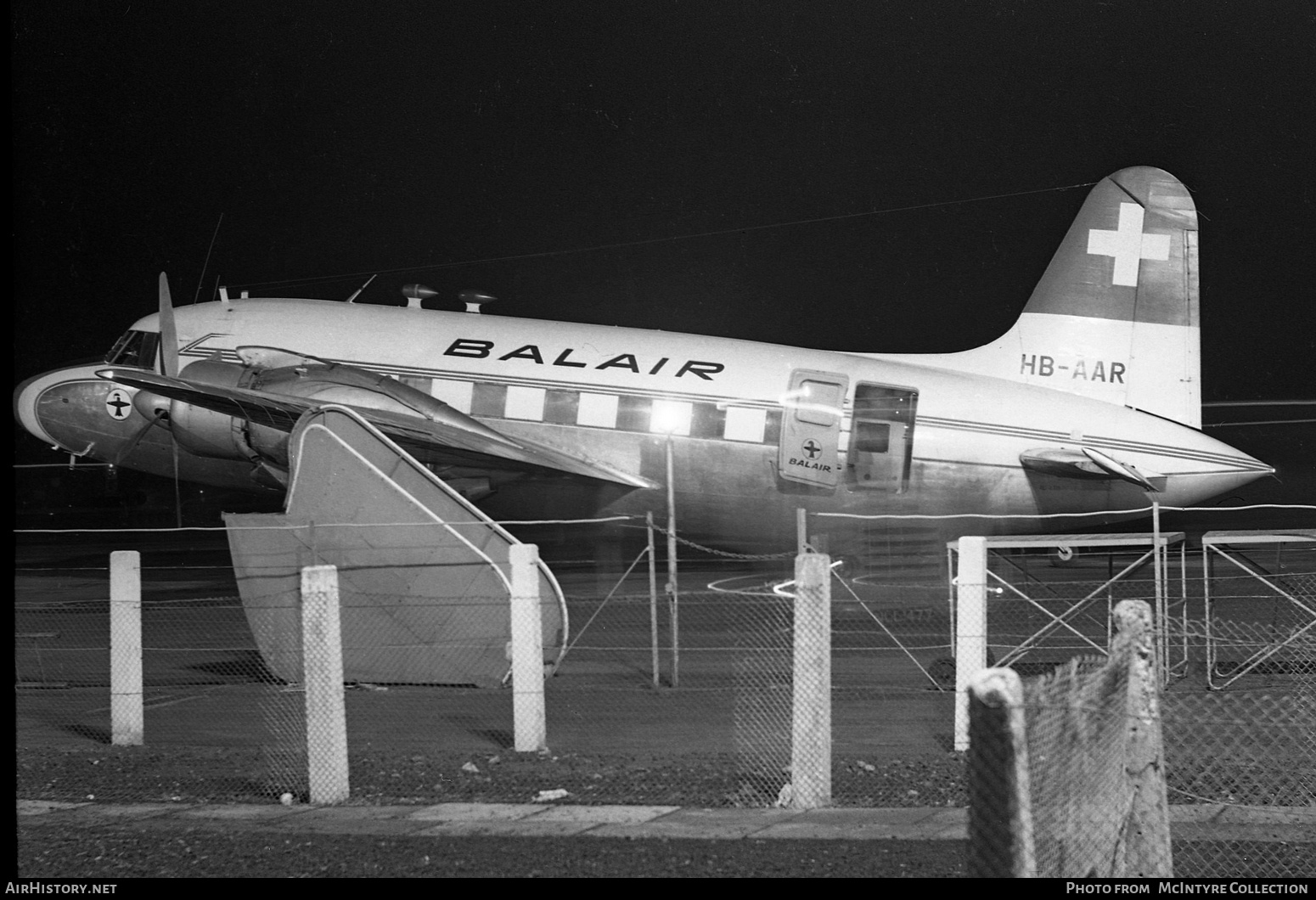 Aircraft Photo of HB-AAR | Vickers 610 Viking 1B | Balair | AirHistory.net #388106