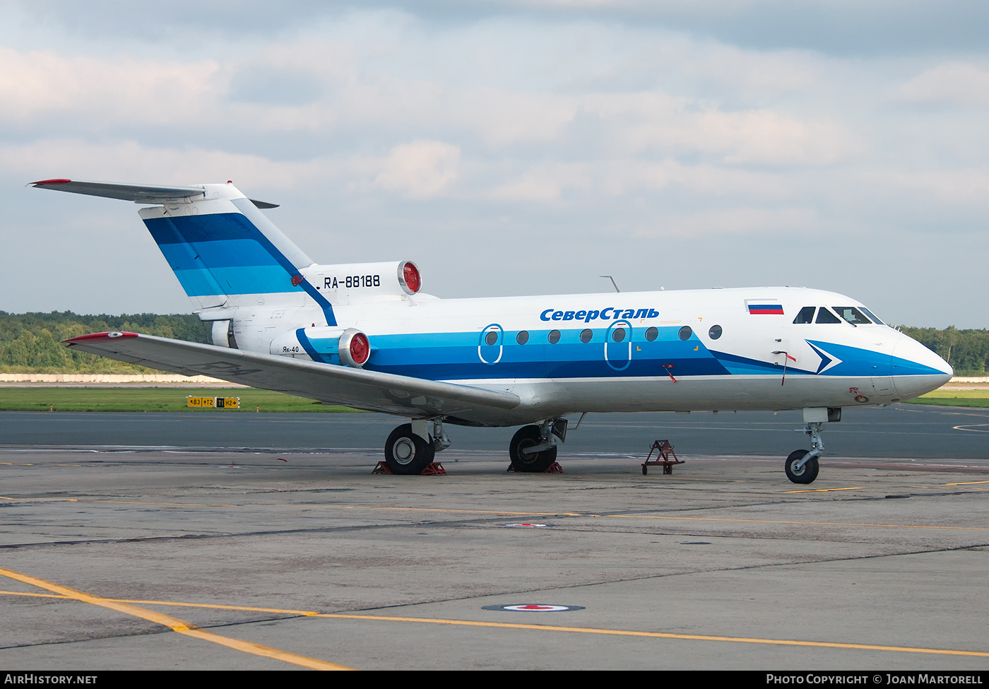 Aircraft Photo of RA-88188 | Yakovlev Yak-40 | Severstal Avia | AirHistory.net #388157