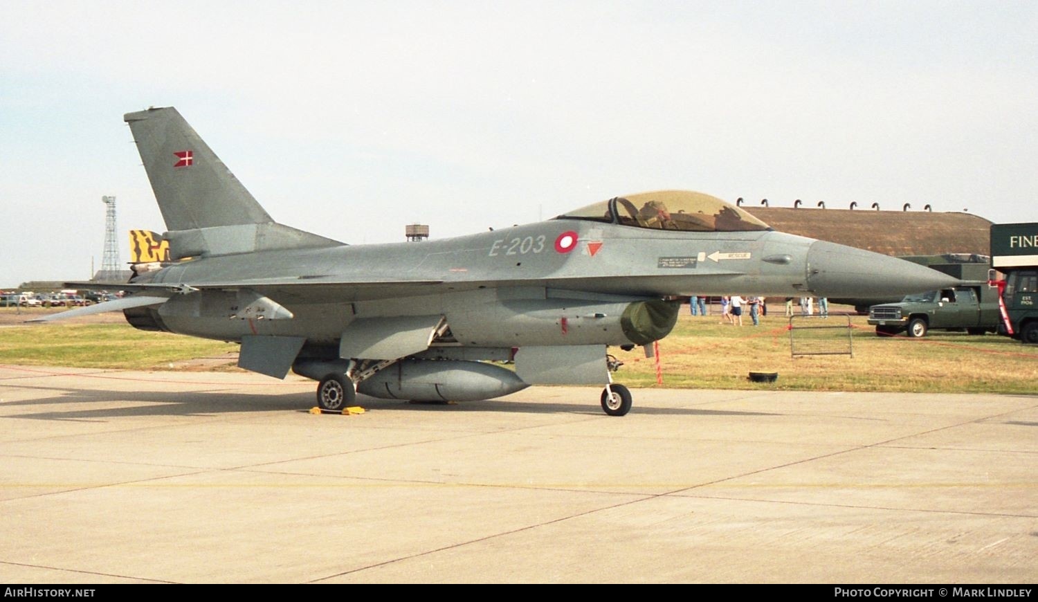 Aircraft Photo of E-203 | General Dynamics F-16A Fighting Falcon | Denmark - Air Force | AirHistory.net #388189