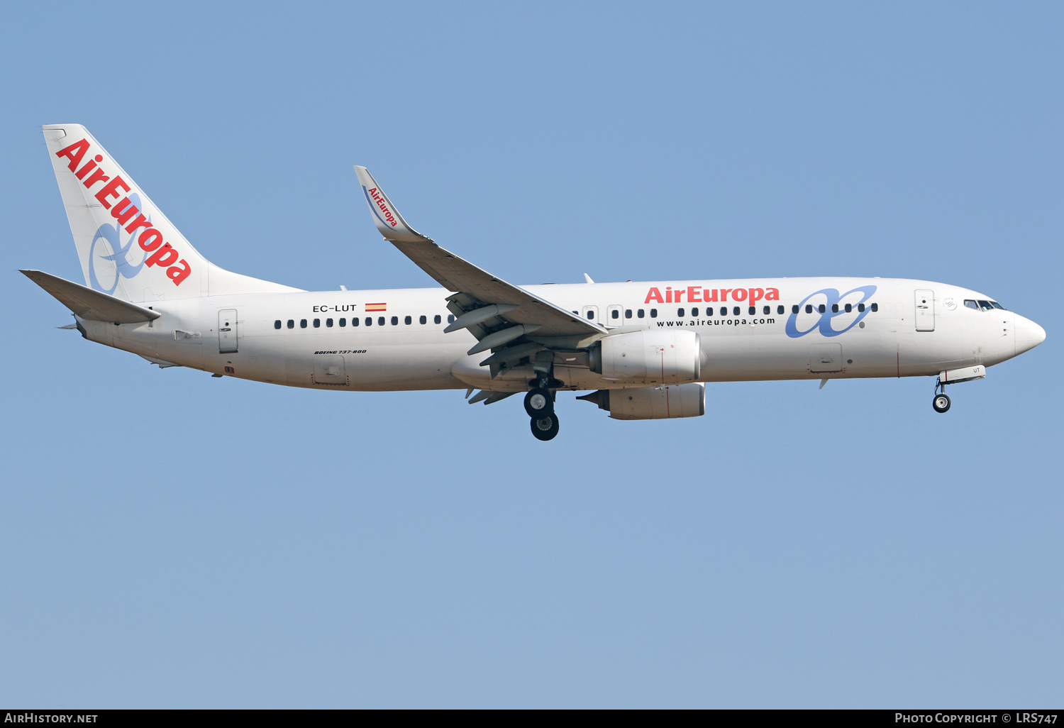 Aircraft Photo of EC-LUT | Boeing 737-85P | Air Europa | AirHistory.net #388247