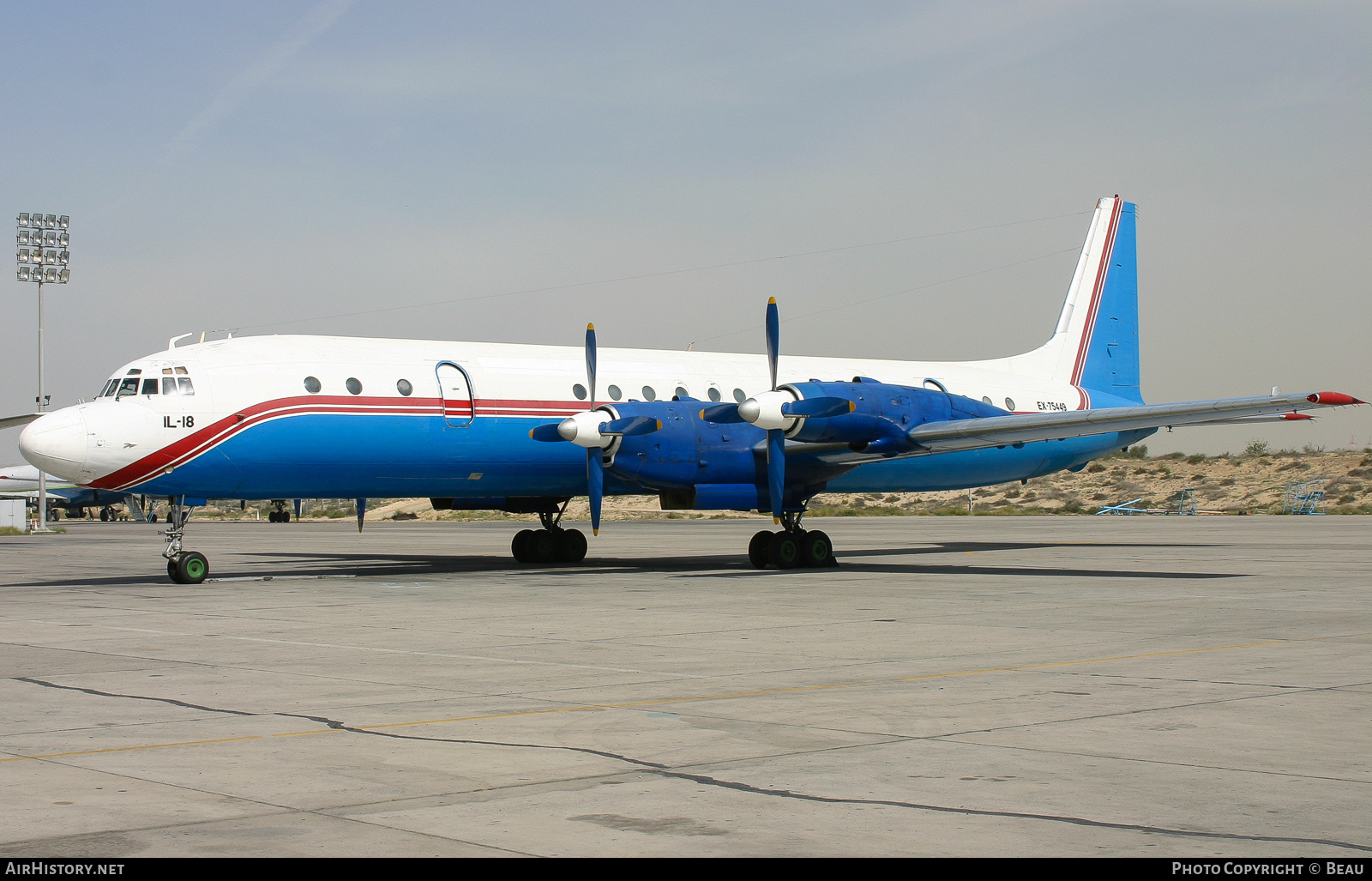 Aircraft Photo of EX-75449 | Ilyushin Il-18D | AirHistory.net #388249