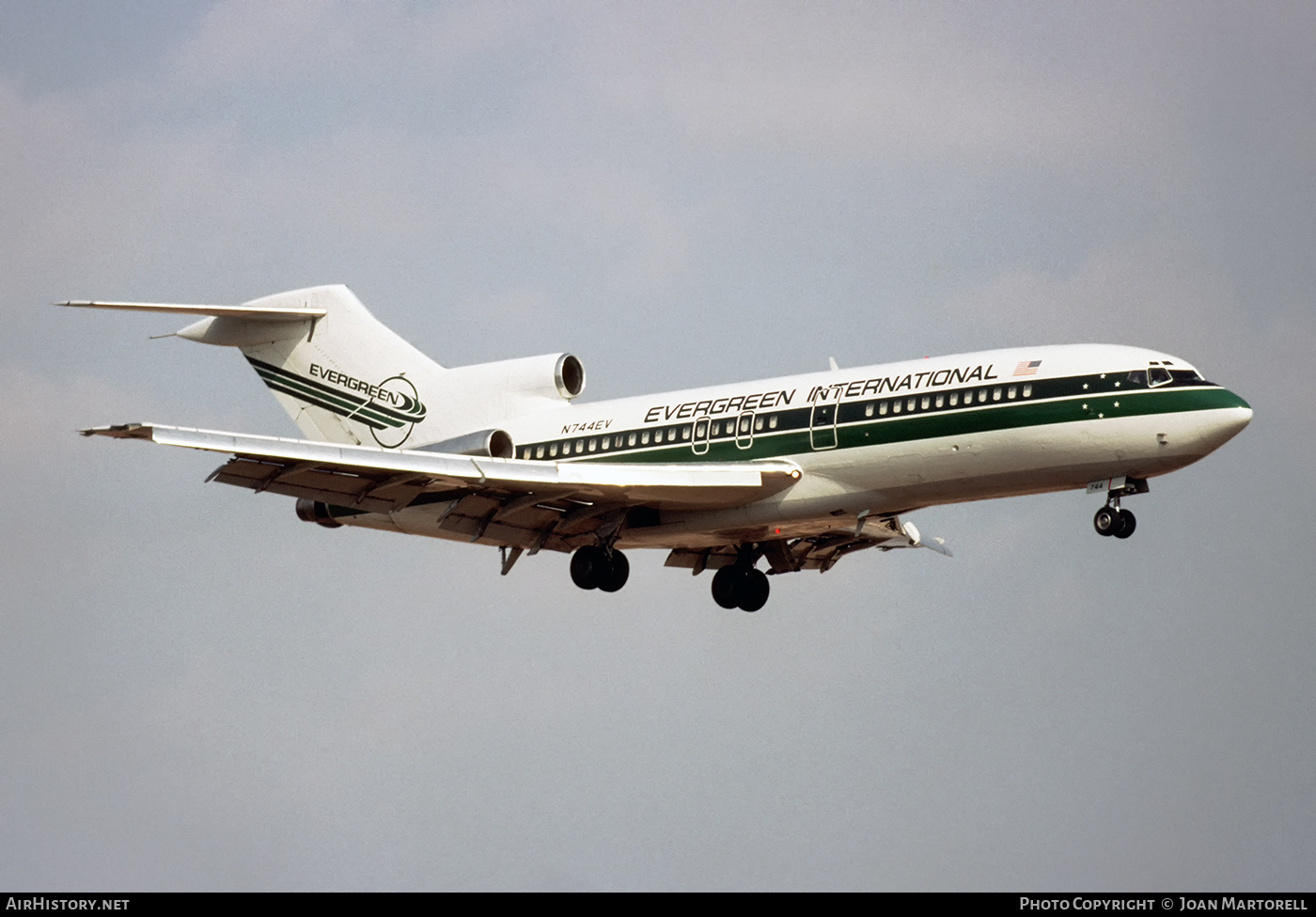 Aircraft Photo of N744EV | Boeing 727-185C | Evergreen International Airlines | AirHistory.net #388252