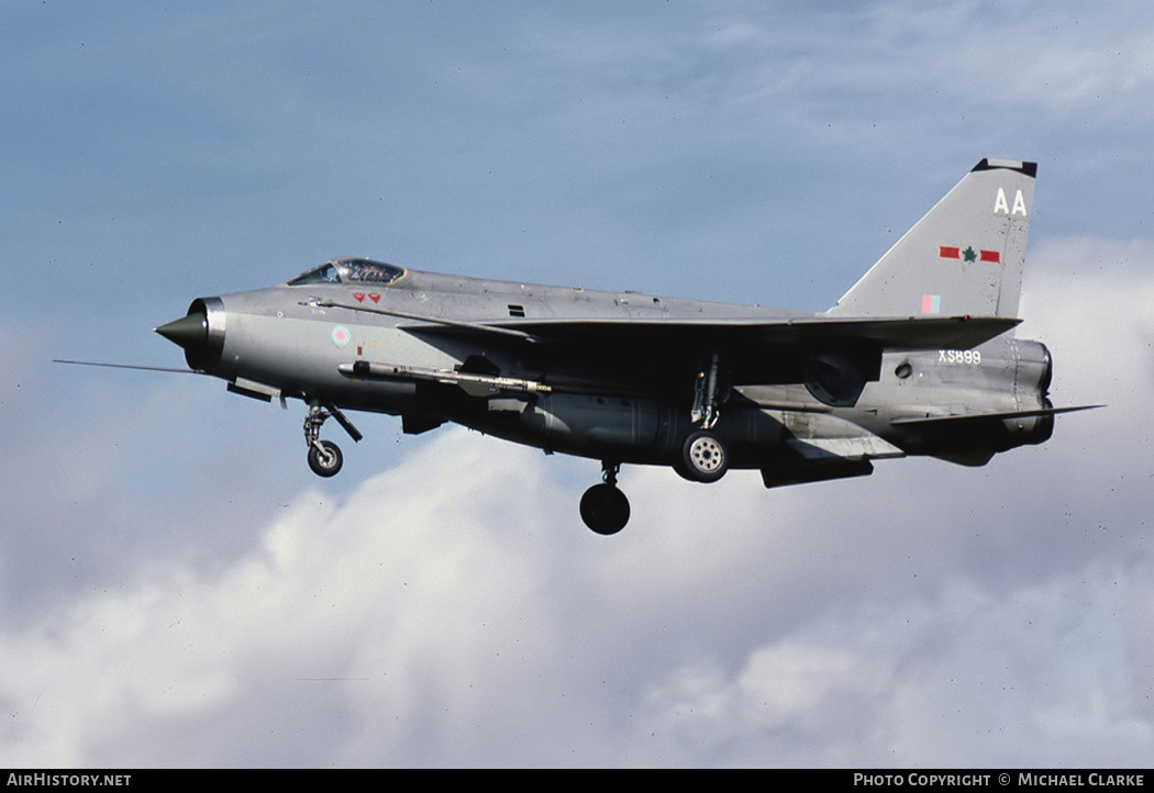 Aircraft Photo of XS899 | English Electric Lightning F6 | UK - Air Force | AirHistory.net #388287