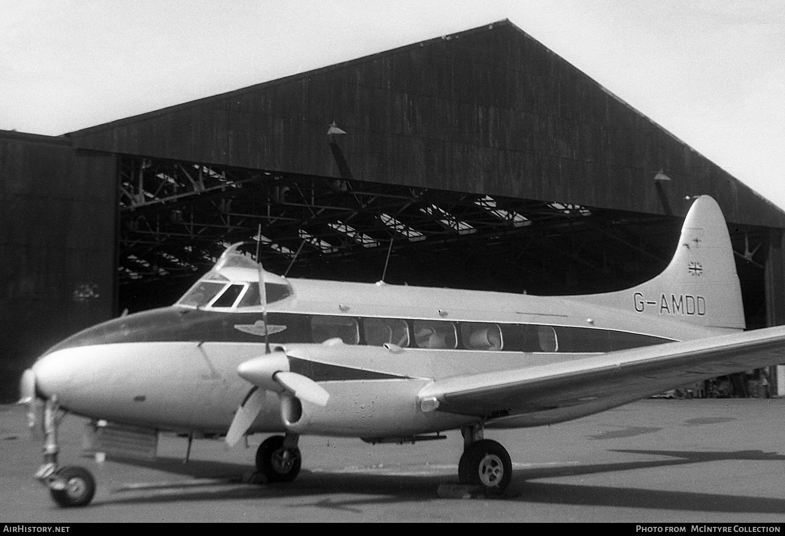 Aircraft Photo of G-AMDD | De Havilland D.H. 104 Dove 6 | Shell | AirHistory.net #388335