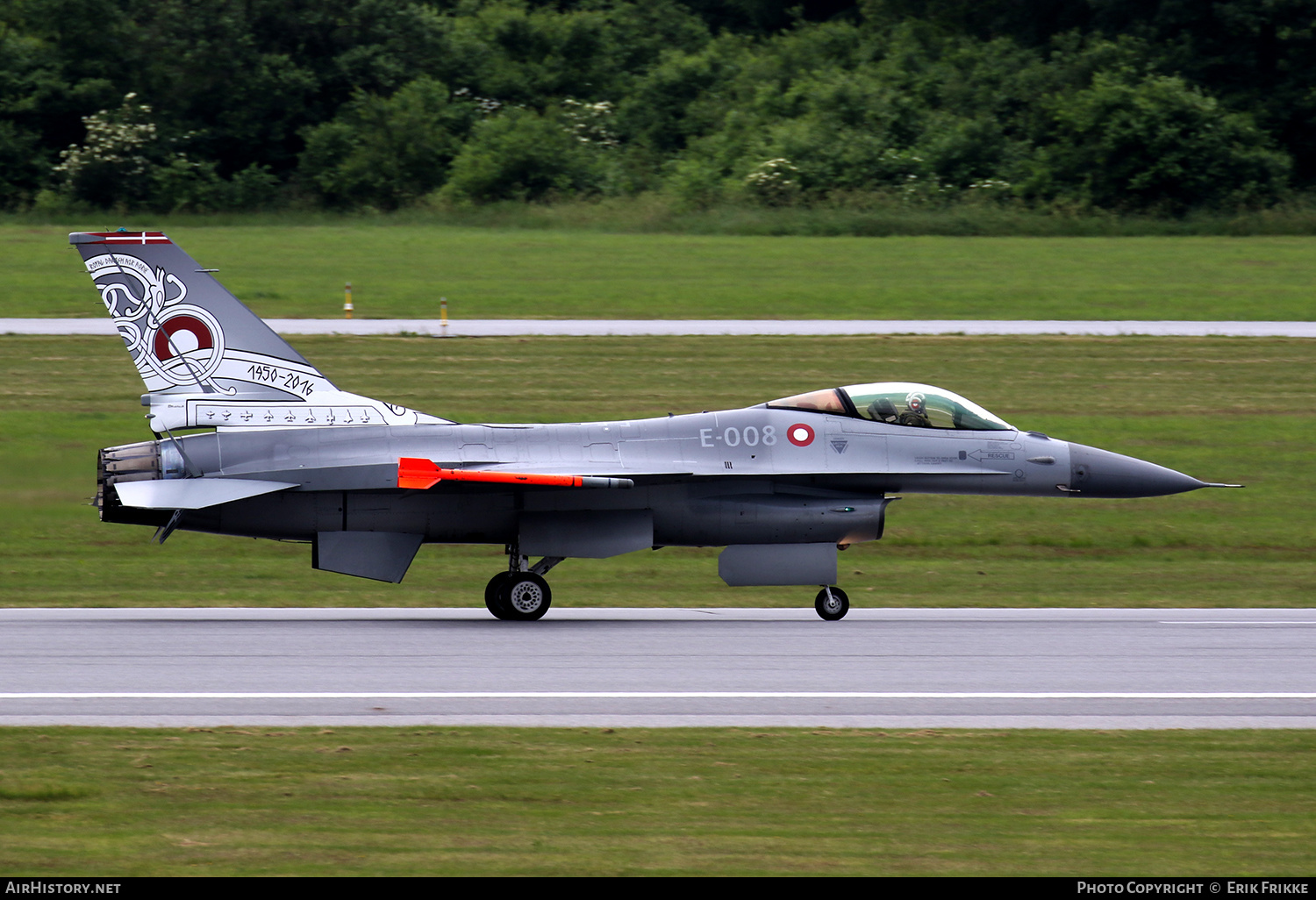 Aircraft Photo of E-008 | General Dynamics F-16AM Fighting Falcon | Denmark - Air Force | AirHistory.net #388341