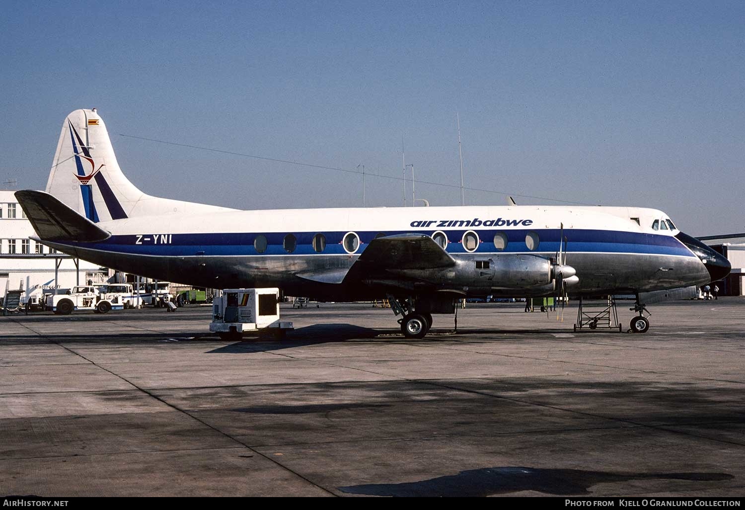 Aircraft Photo of Z-YNI | Vickers 756D Viscount | Air Zimbabwe | AirHistory.net #388367