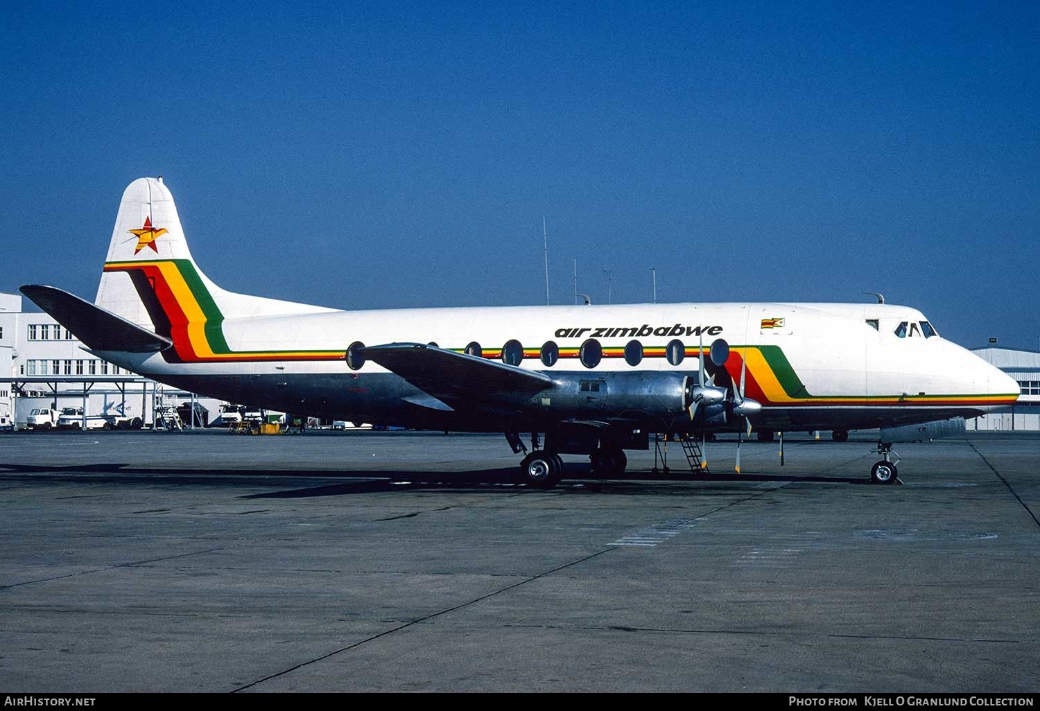 Aircraft Photo of Z-YTE | Vickers 754D Viscount | Air Zimbabwe | AirHistory.net #388370