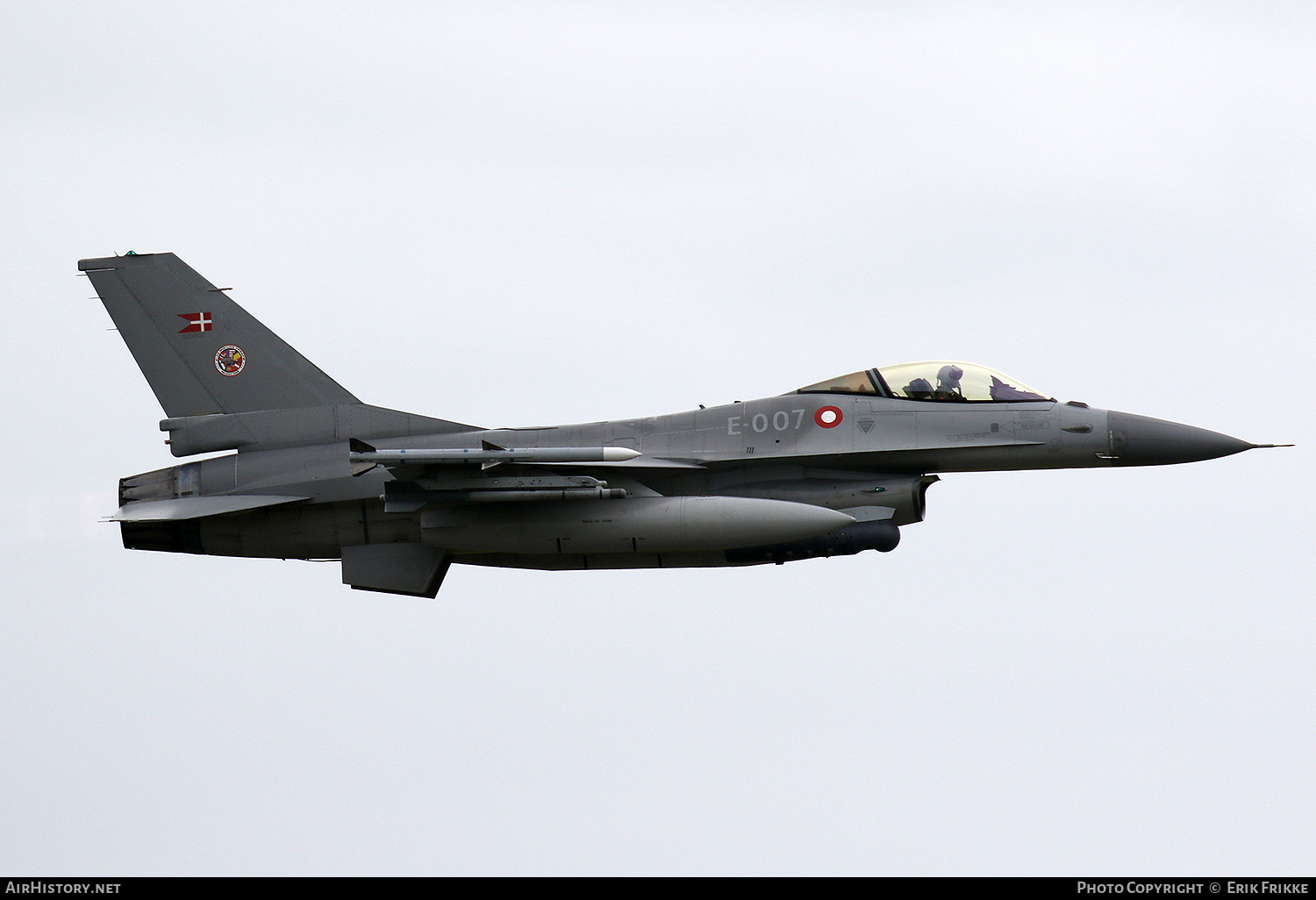 Aircraft Photo of E-007 | General Dynamics F-16AM Fighting Falcon | Denmark - Air Force | AirHistory.net #388407