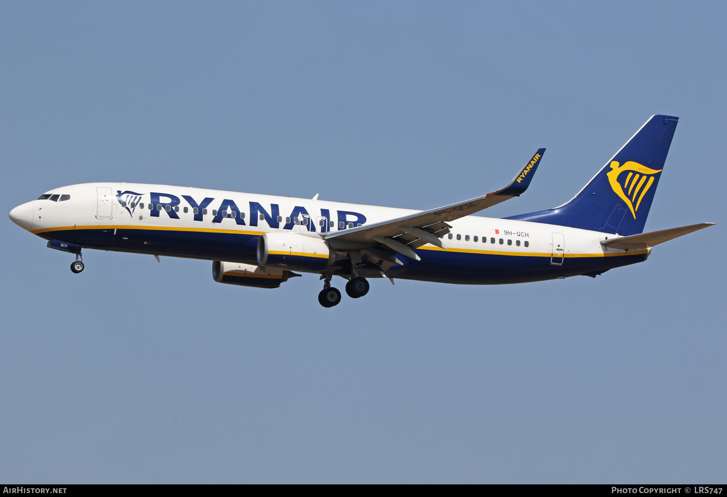 Aircraft Photo of 9H-QCH | Boeing 737-8AS | Ryanair | AirHistory.net #388415
