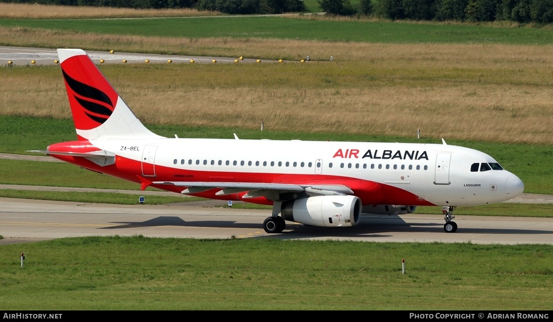 Aircraft Photo of ZA-BEL | Airbus A319-132 | Air Albania | AirHistory.net #388443