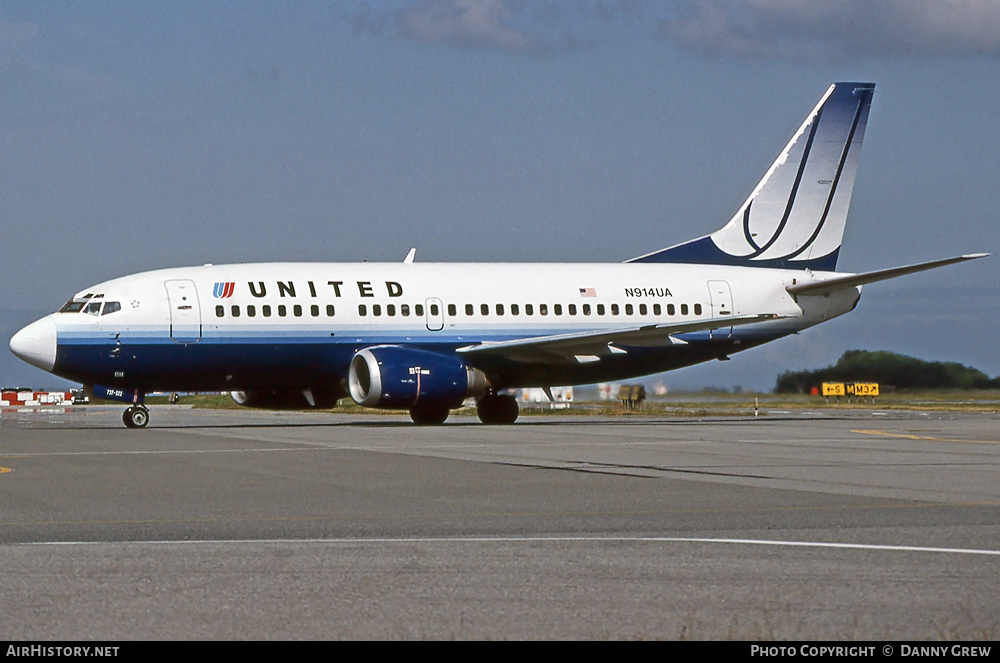 Aircraft Photo of N914UA | Boeing 737-522 | United Airlines | AirHistory.net #388479
