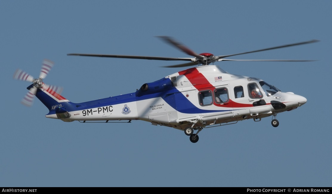 Aircraft Photo of 9M-PMC | AgustaWestland AW-139 | Polis Diraja Malaysia | AirHistory.net #388487