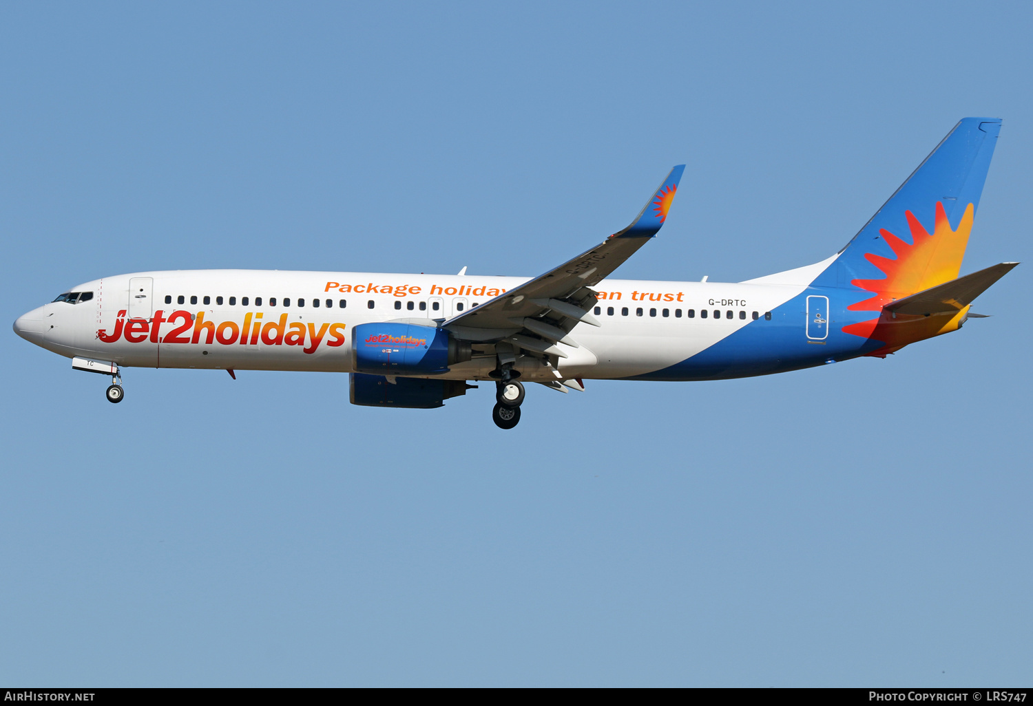 Aircraft Photo of G-DRTC | Boeing 737-808 | Jet2 Holidays | AirHistory.net #388538