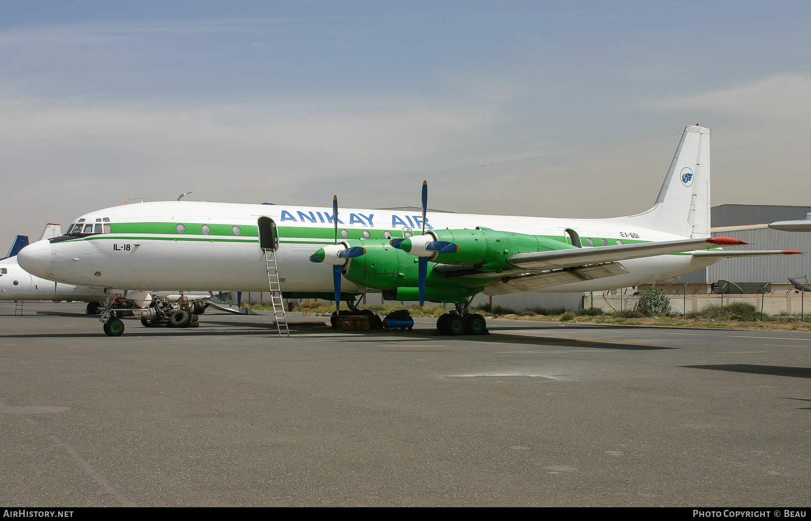 Aircraft Photo of EX-601 | Ilyushin Il-18E | Anikay Air | AirHistory.net #388570