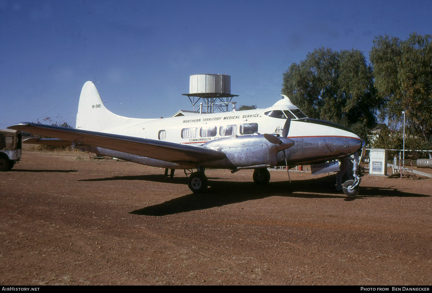 Aircraft Photo of VH-DHD | De Havilland D.H. 104 Dove 5 | Northern Territory Medical Service | AirHistory.net #388631