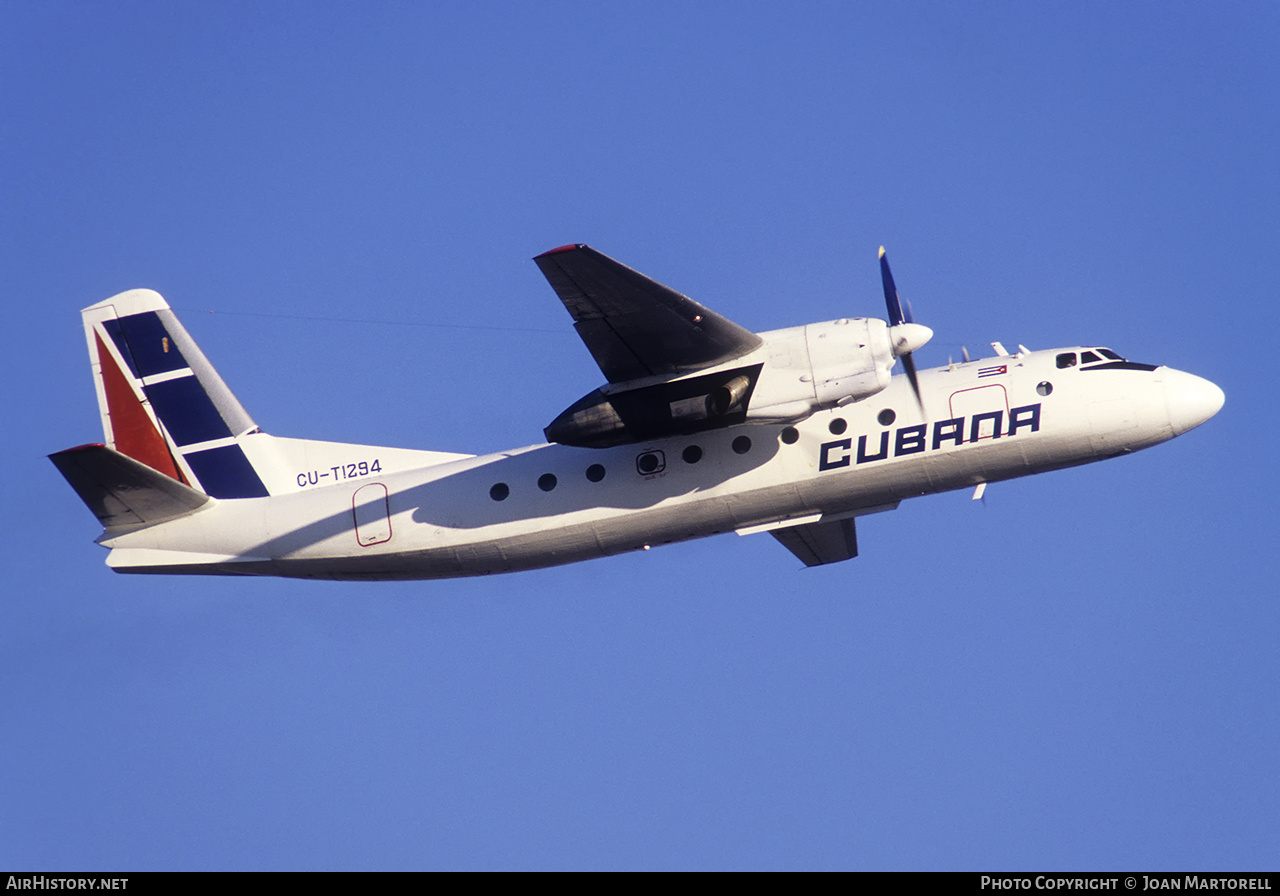 Aircraft Photo of CU-T1294 | Antonov An-24RV | Cubana | AirHistory.net #388656