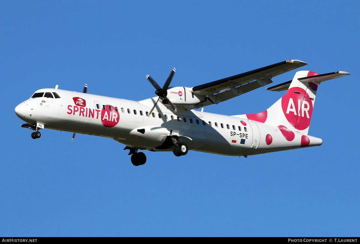 Aircraft Photo of SP-SPE | ATR ATR-72-202 | Sprint Air | AirHistory.net #388688