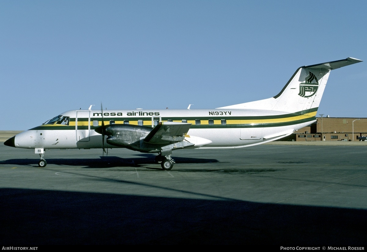 Aircraft Photo of N193YV | Embraer EMB-120 Brasilia | Mesa Airlines | AirHistory.net #388836