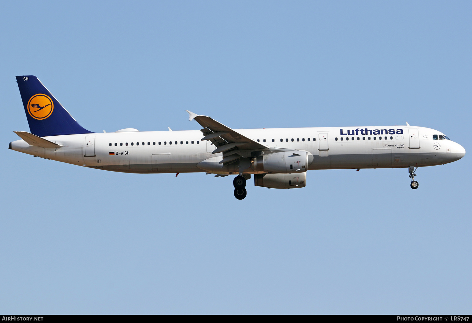 Aircraft Photo of D-AISH | Airbus A321-231 | Lufthansa | AirHistory.net #388922
