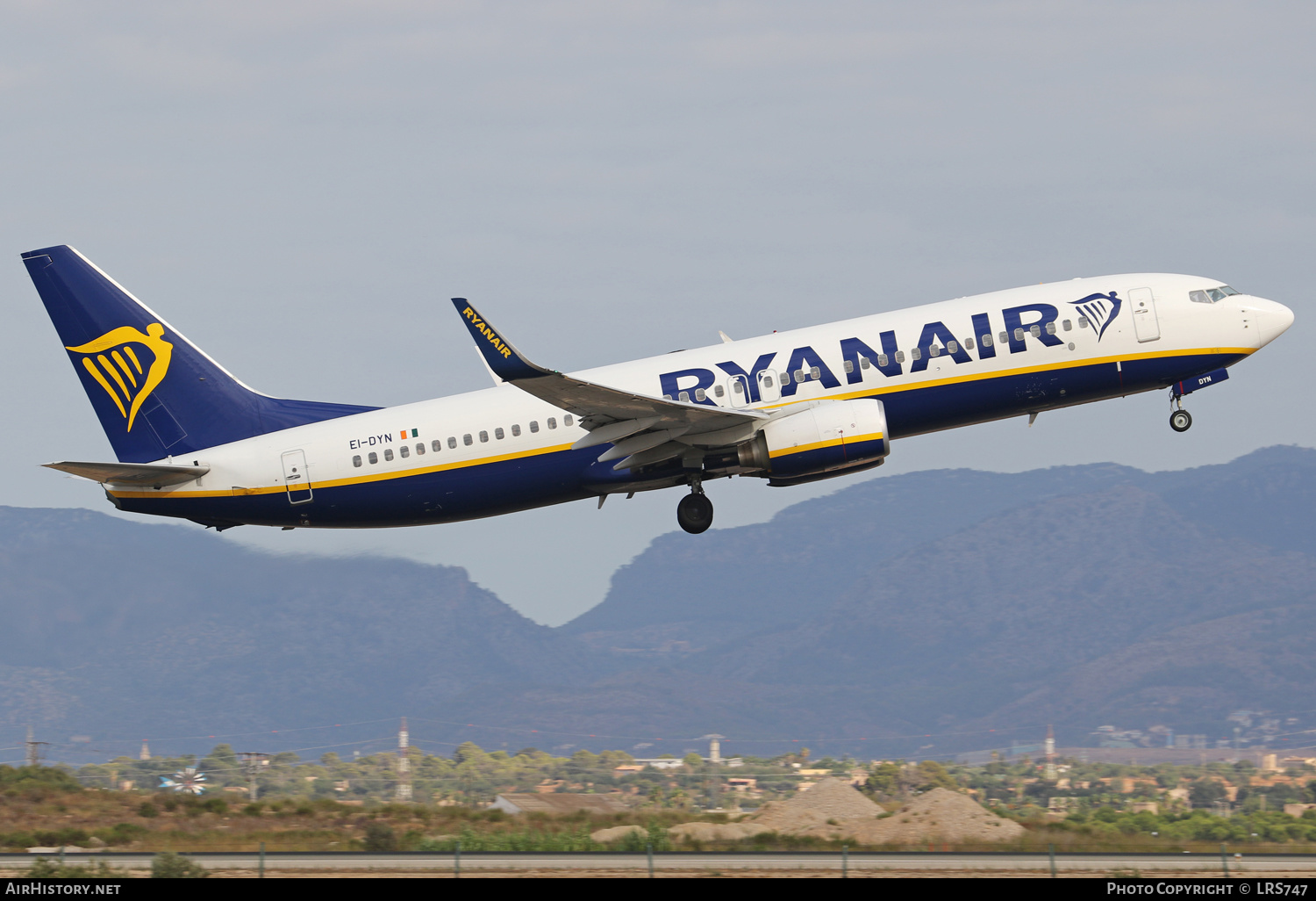 Aircraft Photo of EI-DYN | Boeing 737-8AS | Ryanair | AirHistory.net #388923