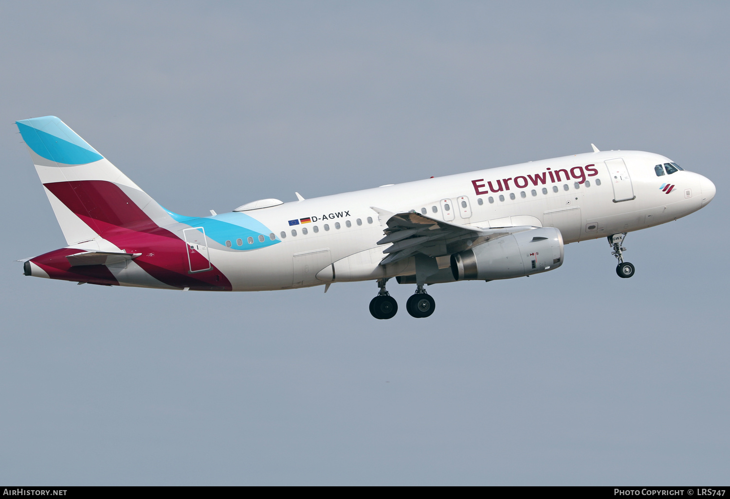 Aircraft Photo of D-AGWX | Airbus A319-132 | Eurowings | AirHistory.net #388941