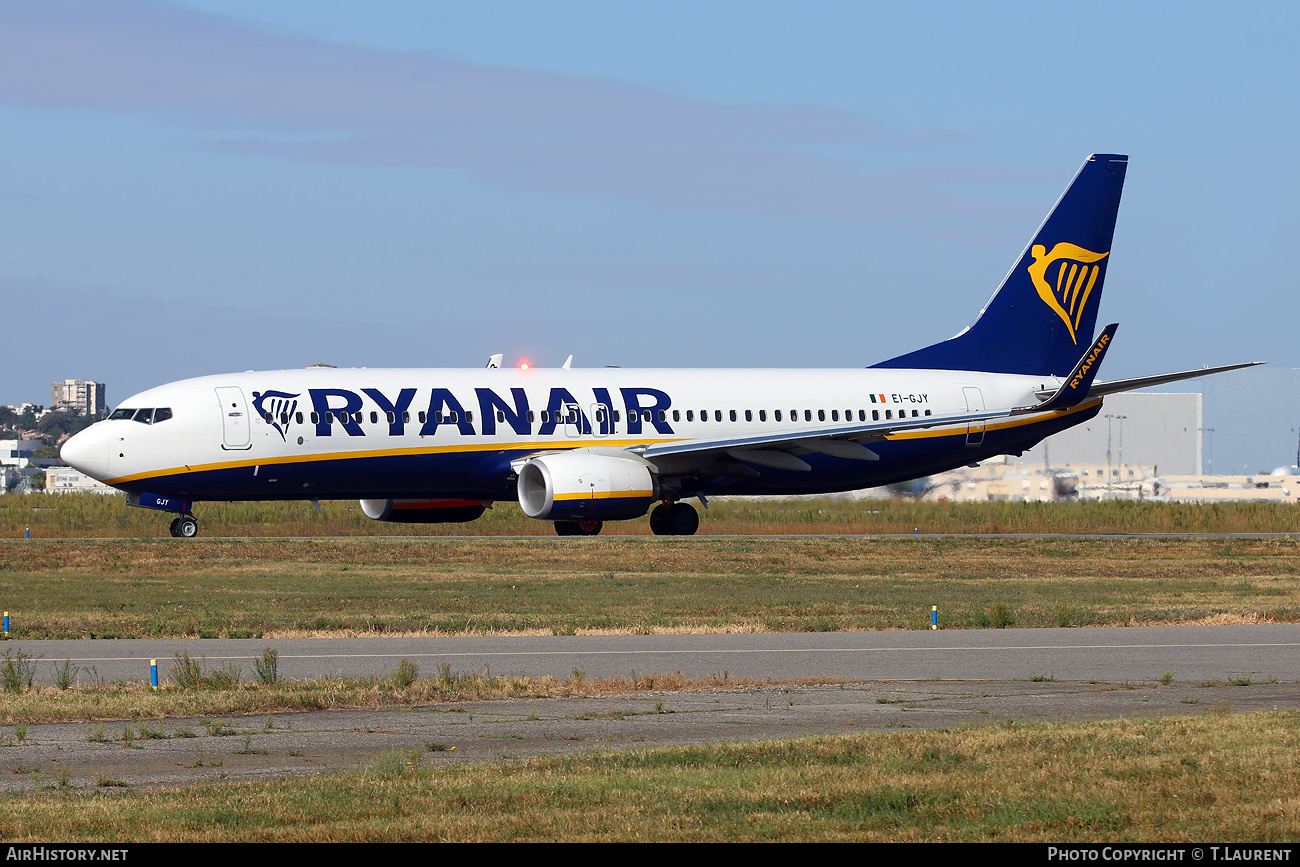 Aircraft Photo of EI-GJY | Boeing 737-800 | Ryanair | AirHistory.net #388960