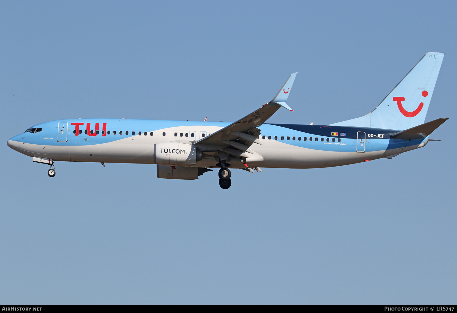 Aircraft Photo of OO-JEF | Boeing 737-8K5 | TUI | AirHistory.net #388966