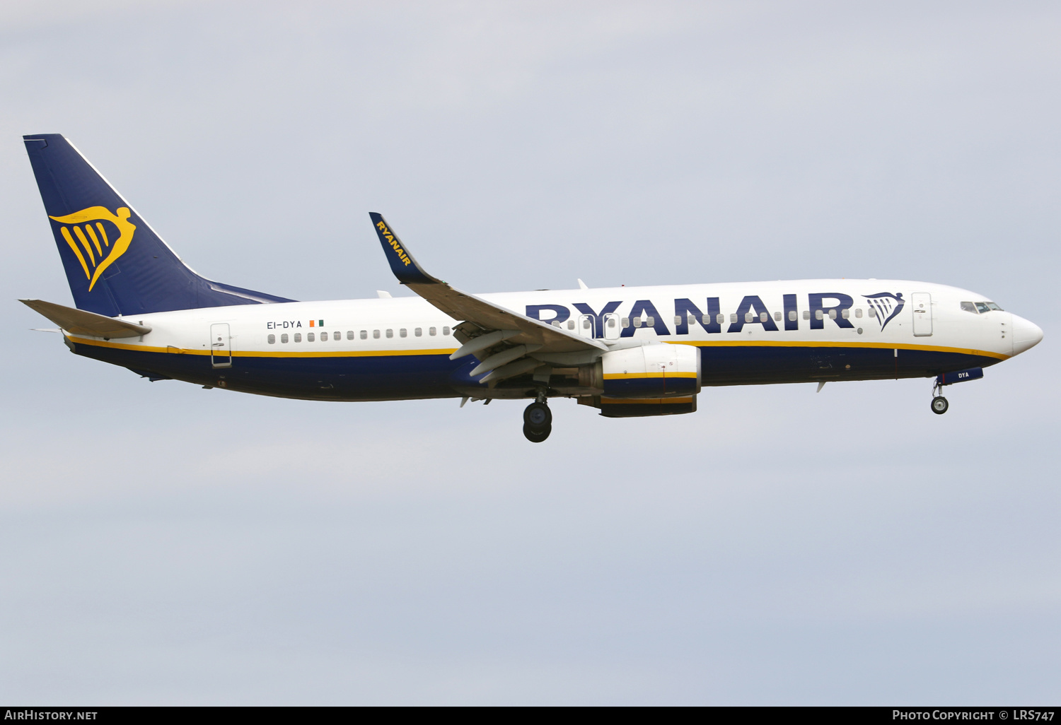 Aircraft Photo of EI-DYA | Boeing 737-8AS | Ryanair | AirHistory.net #388970