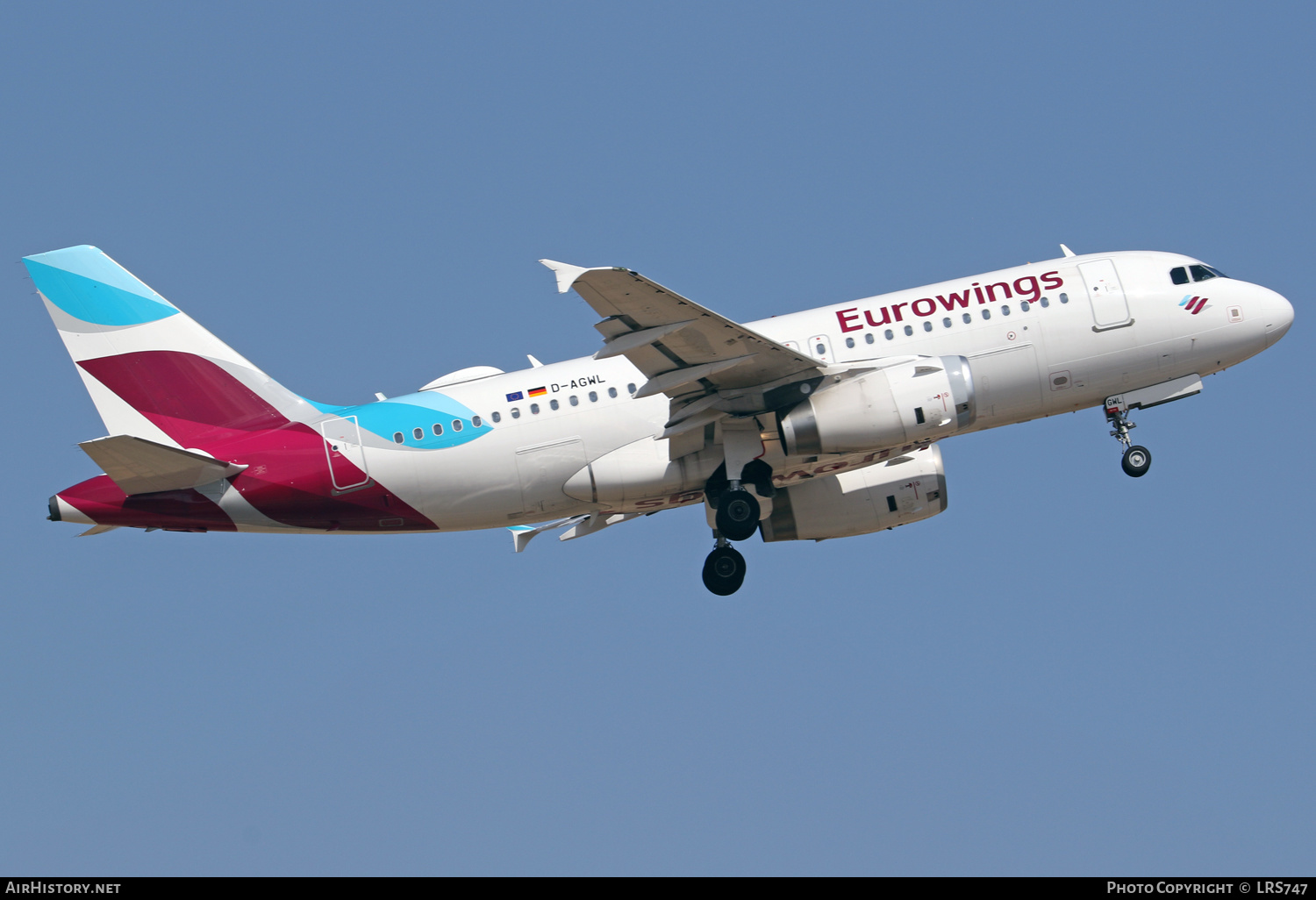 Aircraft Photo of D-AGWL | Airbus A319-132 | Eurowings | AirHistory.net #388983