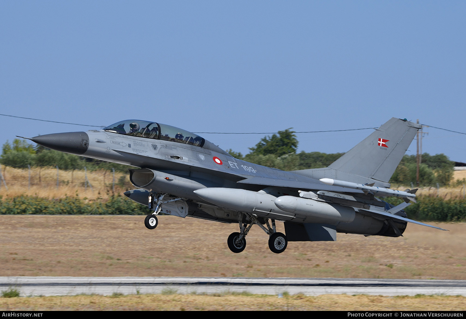 Aircraft Photo of ET-199 | General Dynamics F-16BM Fighting Falcon | Denmark - Air Force | AirHistory.net #389013