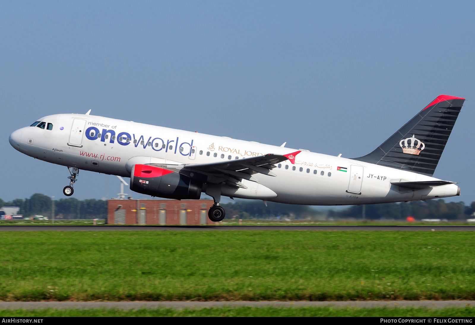 Aircraft Photo of JY-AYP | Airbus A319-132 | Royal Jordanian Airlines | AirHistory.net #389066