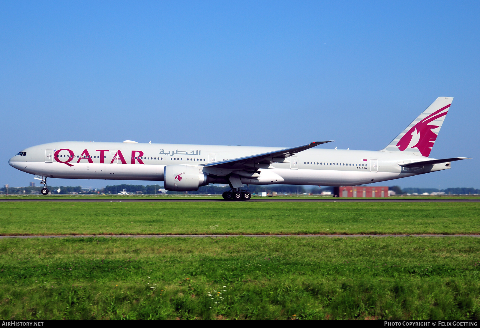 Aircraft Photo of A7-BEH | Boeing 777-3DZ/ER | Qatar Airways | AirHistory.net #389069