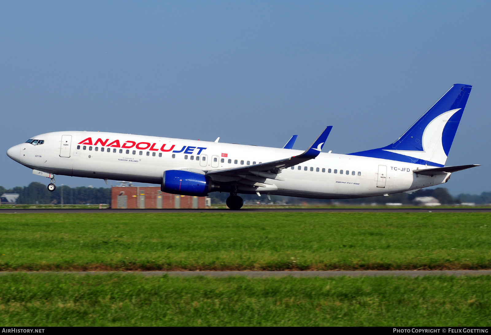 Aircraft Photo of TC-JFD | Boeing 737-8F2 | AnadoluJet | AirHistory.net #389079