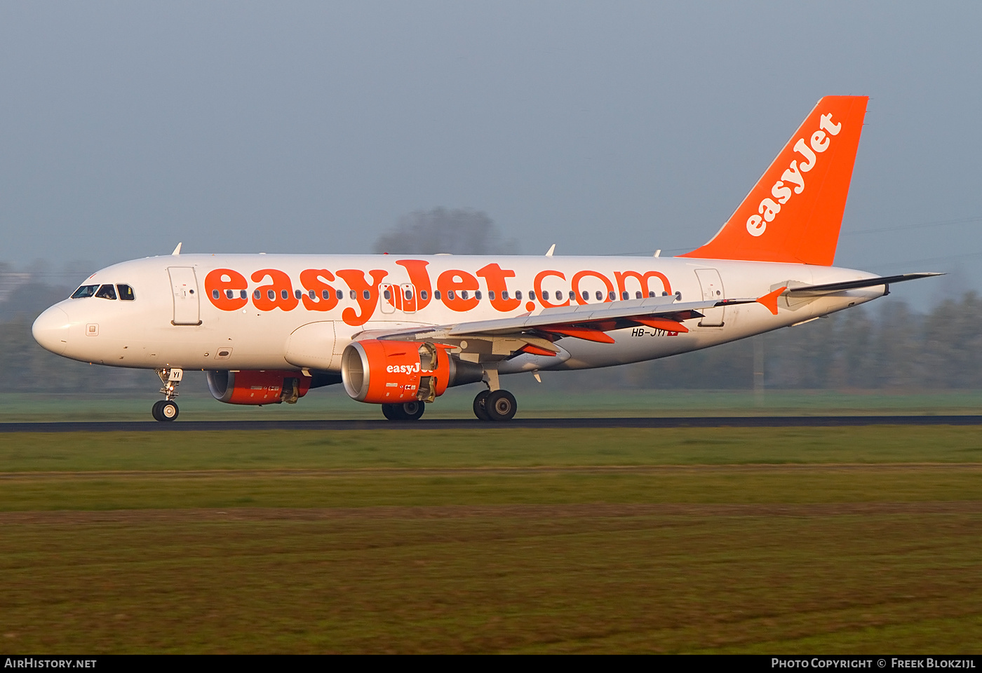 Aircraft Photo of HB-JYI | Airbus A319-111 | EasyJet | AirHistory.net #389088