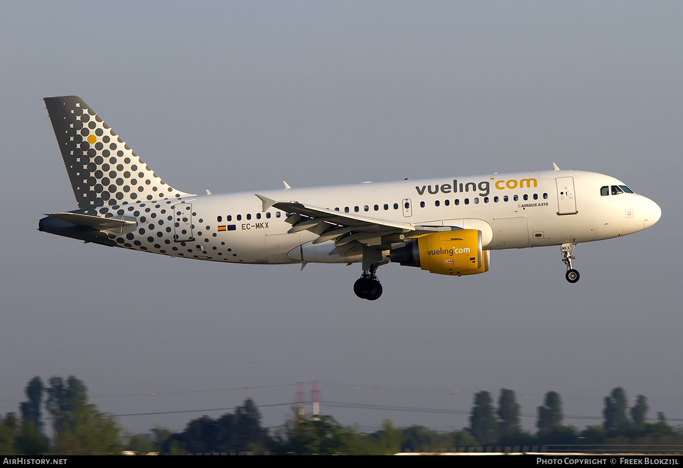 Aircraft Photo of EC-MKX | Airbus A319-111 | Vueling Airlines | AirHistory.net #389104