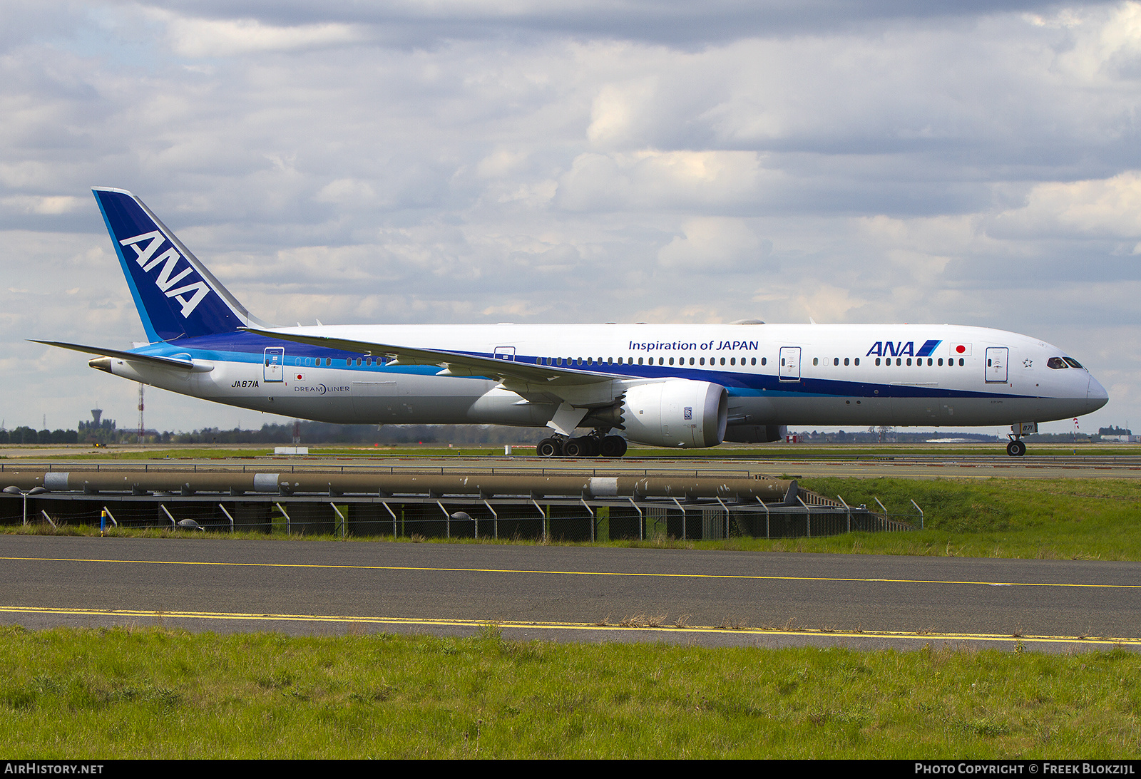 Aircraft Photo of JA871A | Boeing 787-9 Dreamliner | All Nippon Airways - ANA | AirHistory.net #389107