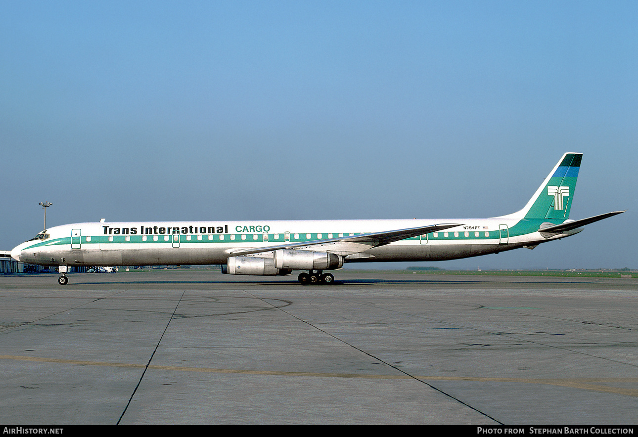Aircraft Photo of N794FT | McDonnell Douglas DC-8-63CF | Trans International Airlines - TIA Cargo | AirHistory.net #389160
