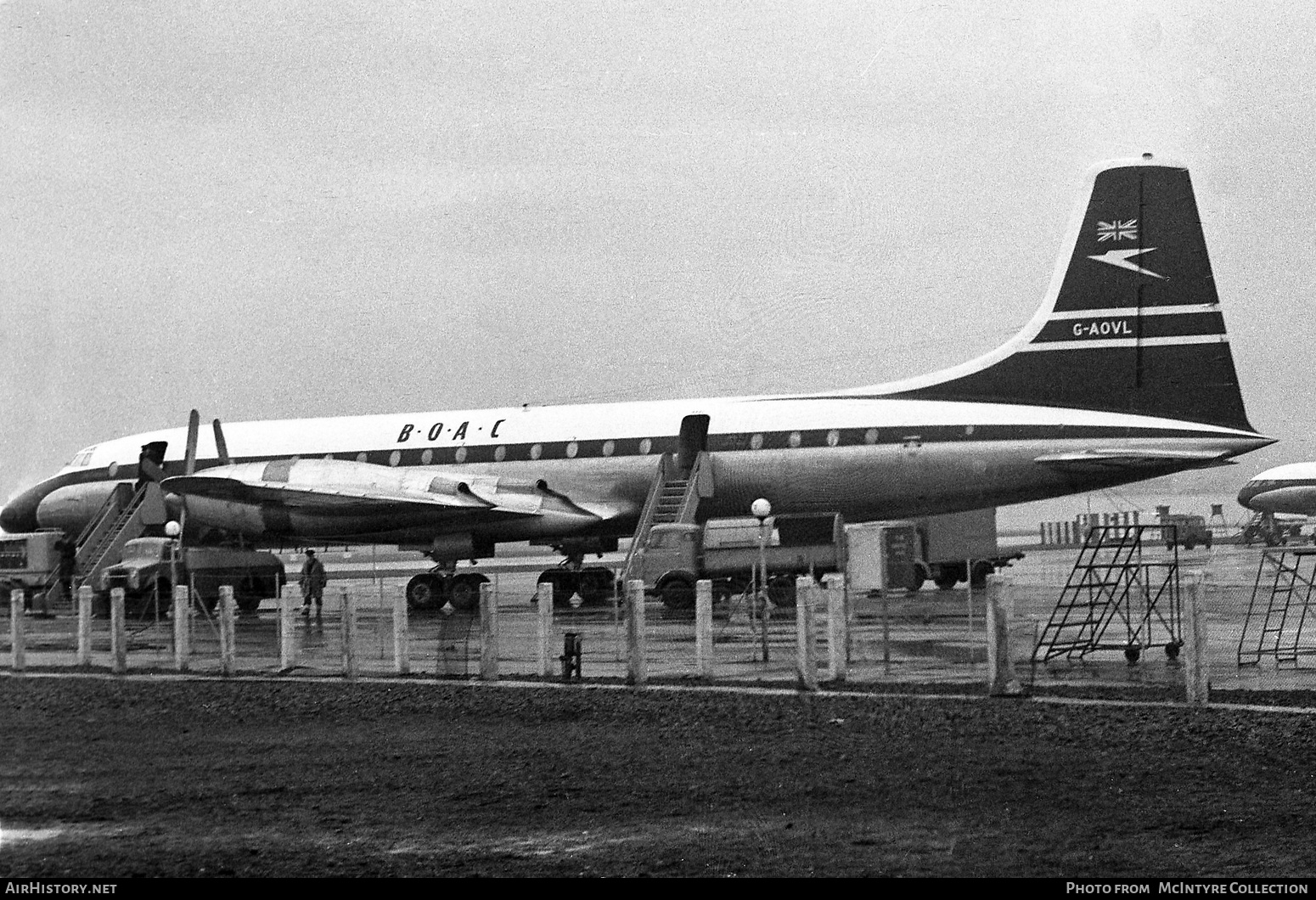 Aircraft Photo of G-AOVL | Bristol 175 Britannia 312 | BOAC - British Overseas Airways Corporation | AirHistory.net #389164