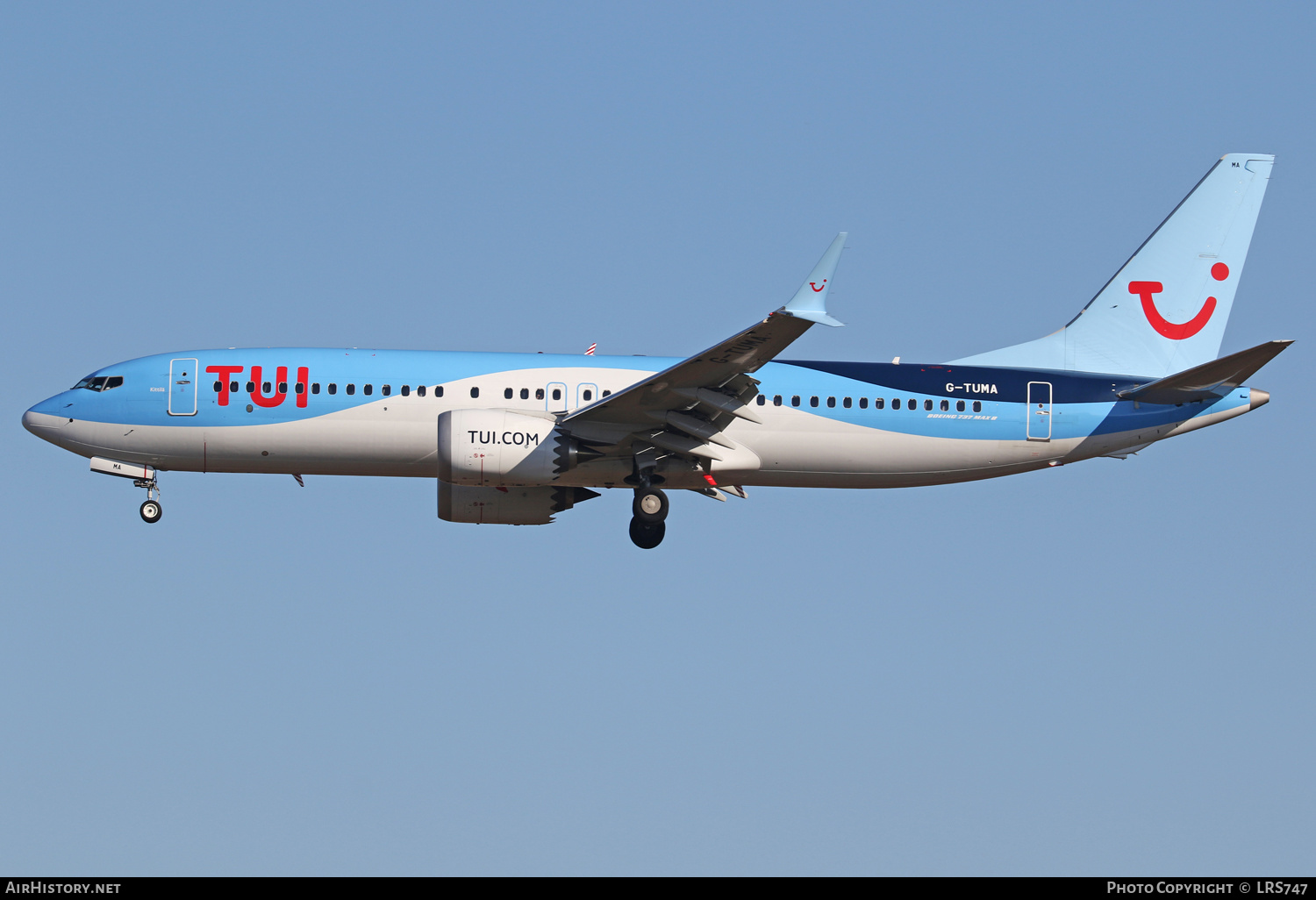 Aircraft Photo of G-TUMA | Boeing 737-8 Max 8 | TUI | AirHistory.net #389247
