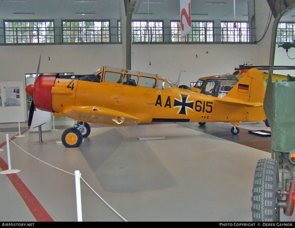 Aircraft Photo of AA-615 | North American T-6J Harvard Mk IV | Germany - Air Force | AirHistory.net #389325