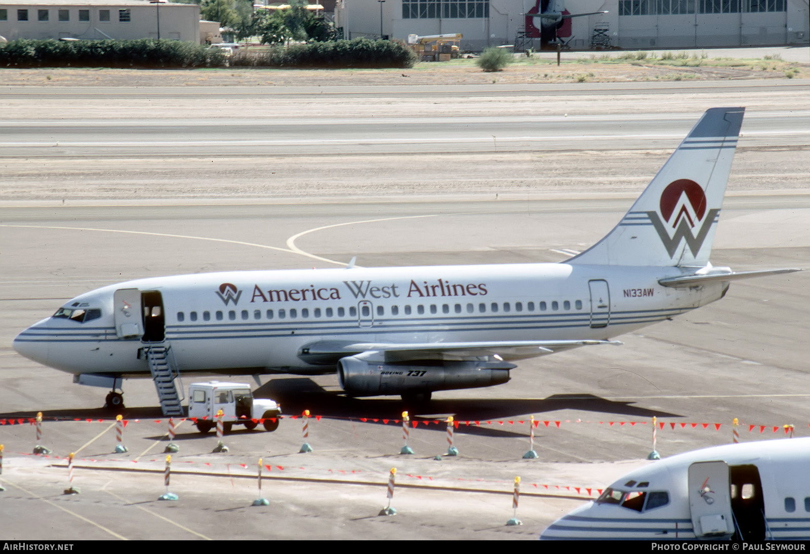 Aircraft Photo of N133AW | Boeing 737-2Q8/Adv | America West Airlines | AirHistory.net #389332