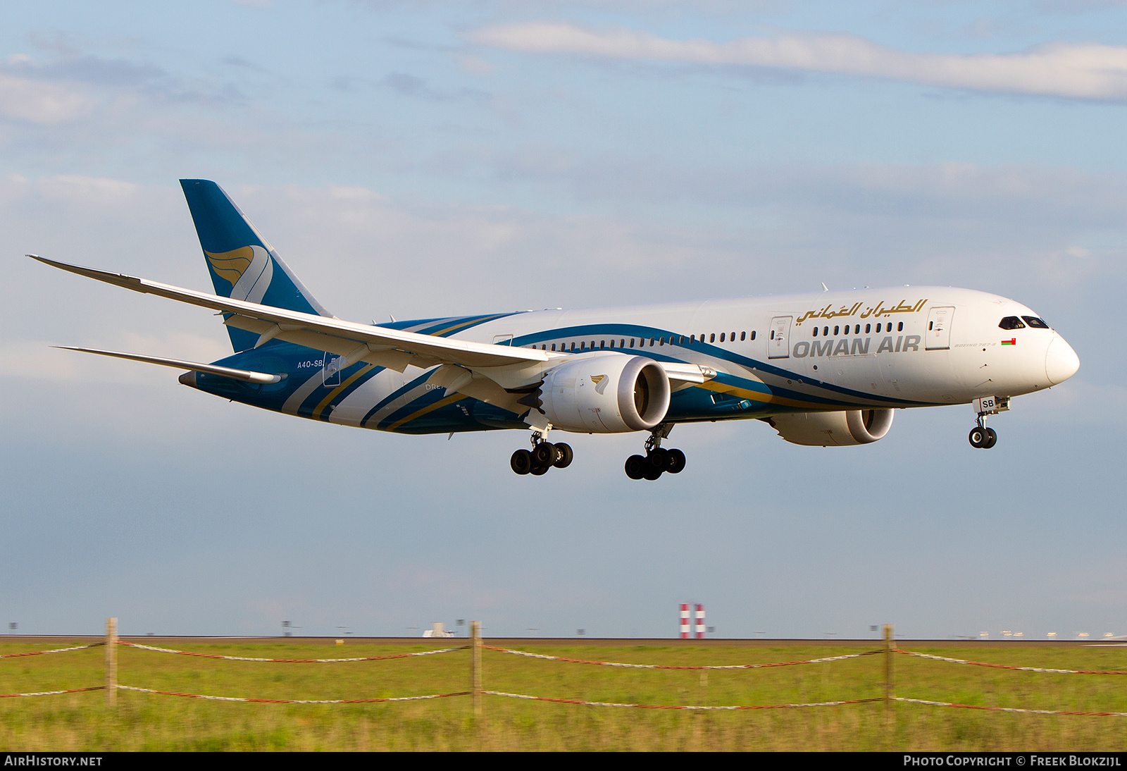 Aircraft Photo of A4O-SB | Boeing 787-8 Dreamliner | Oman Air | AirHistory.net #389401