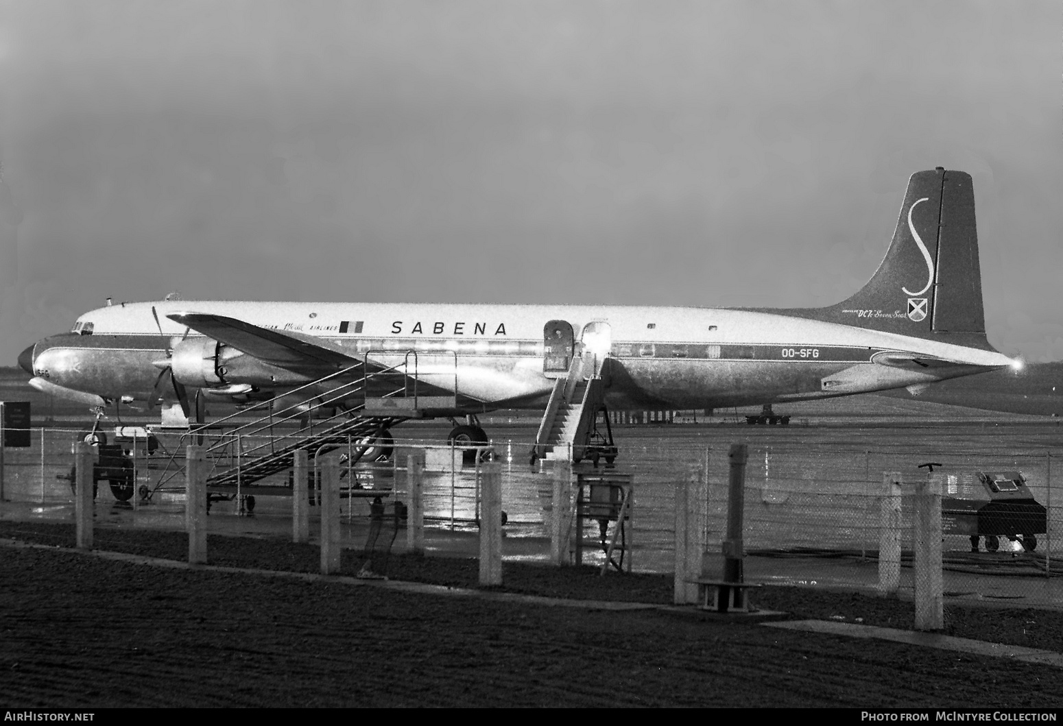 Aircraft Photo of OO-SFG | Douglas DC-7C | Sabena | AirHistory.net #389422