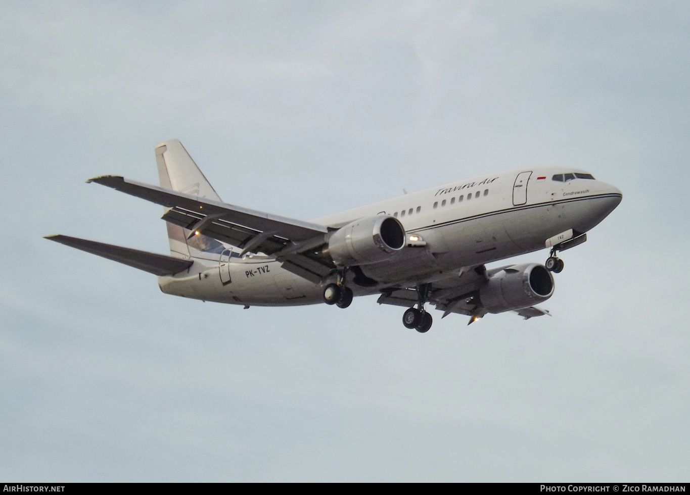 Aircraft Photo of PK-TVZ | Boeing 737-5L9 | Travira Air | AirHistory.net #389464