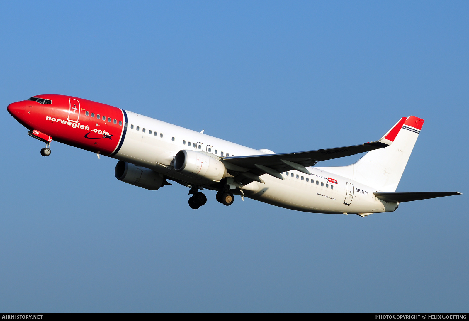 Aircraft Photo of SE-RPI | Boeing 737-8JP | Norwegian | AirHistory.net #389485