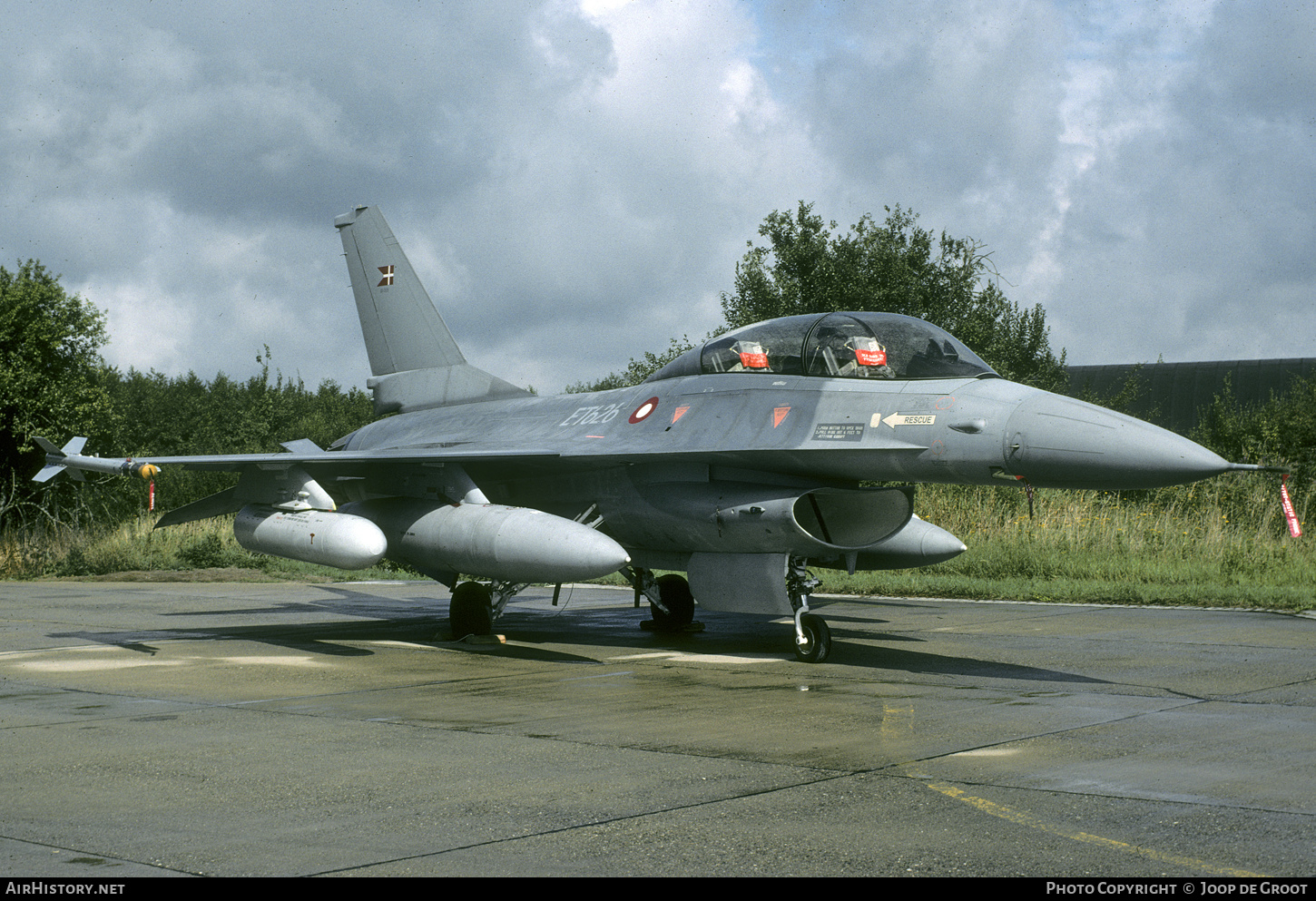 Aircraft Photo of ET-626 | General Dynamics F-16B Fighting Falcon | Denmark - Air Force | AirHistory.net #389742
