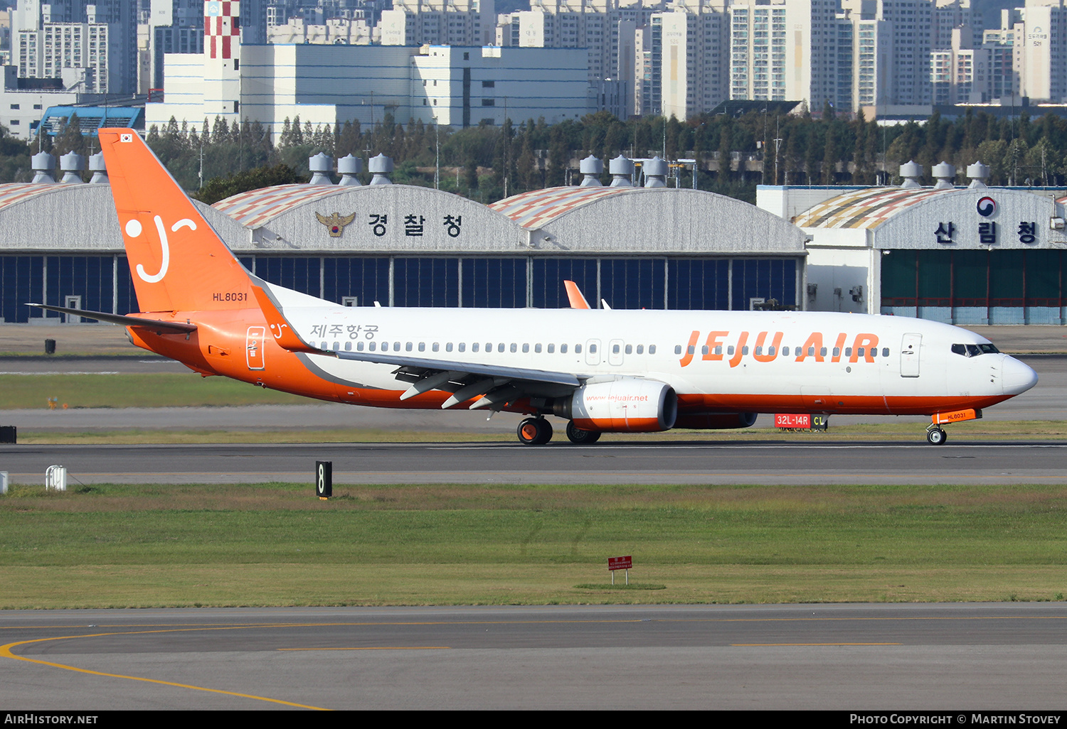 Aircraft Photo of HL8031 | Boeing 737-8GJ | Jeju Air | AirHistory.net #389750