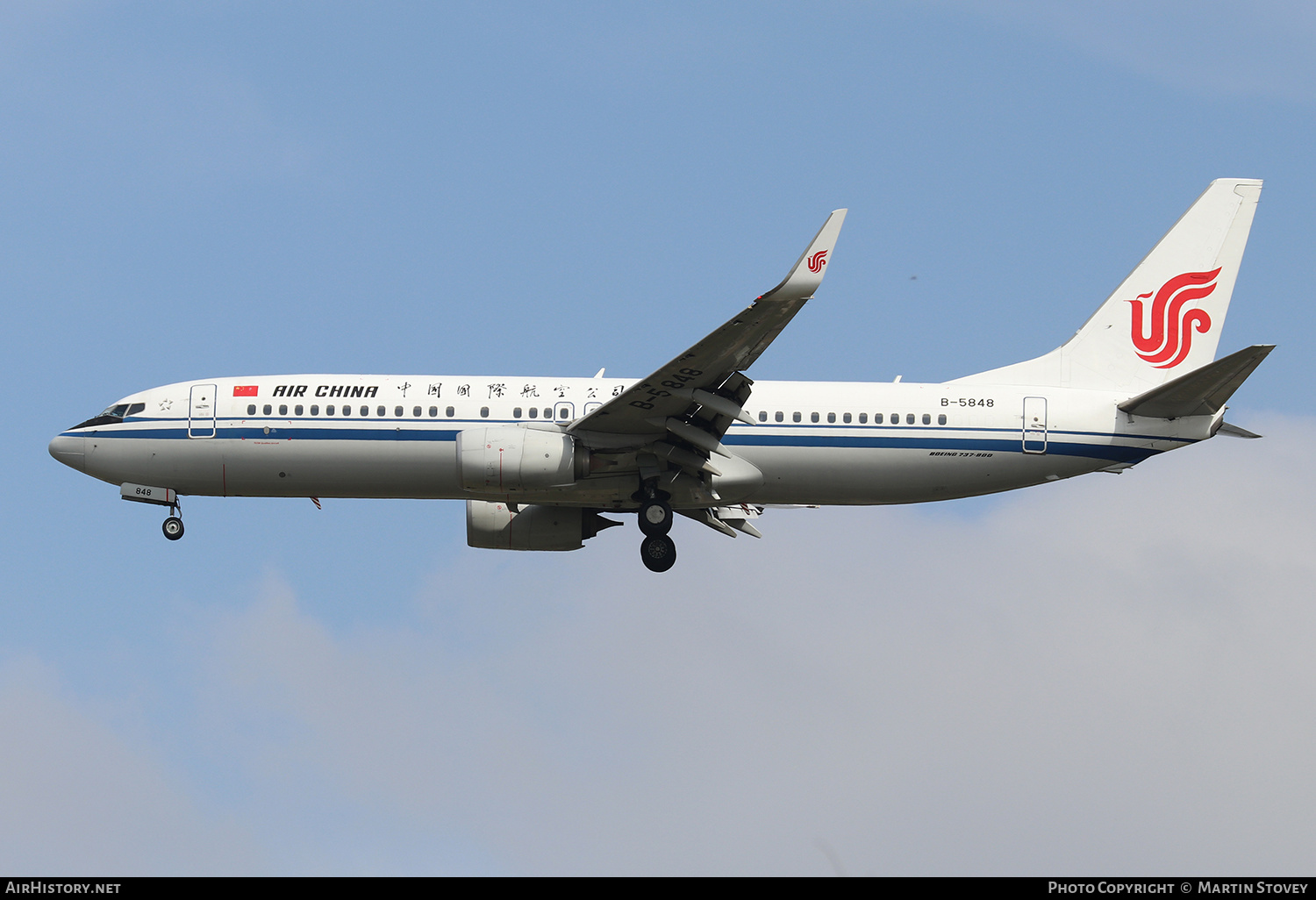 Aircraft Photo of B-5848 | Boeing 737-89L | Air China | AirHistory.net #389781